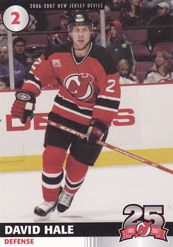 2006-07 25th Anniversary Captains' Series New Jersey Devils #NNO David Hale Front