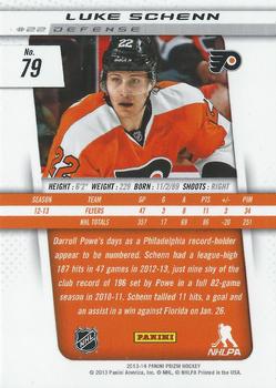 2013-14 Panini Prizm #79 Luke Schenn Back