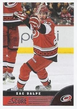 2013-14 Score - Red Back #89 Zac Dalpe Front