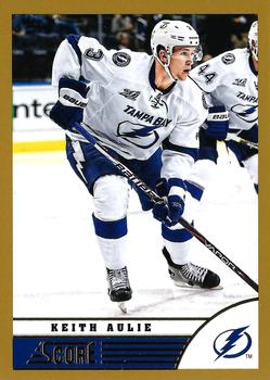 2013-14 Score - Gold #472 Keith Aulie Front