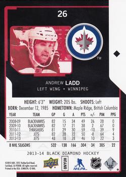 2013-14 Upper Deck Black Diamond #26 Andrew Ladd Back