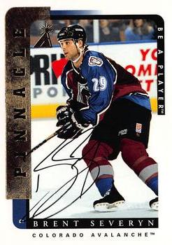 1996-97 Pinnacle Be a Player - Autographs #185 Brent Severyn Front