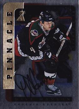 1996-97 Pinnacle Be a Player - Autographs Silver #57 Dave Manson Front