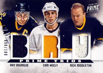 2012-13 Panini Prime - Prime Trios #7 Cam Neely / Ray Bourque / Rick Middleton Front