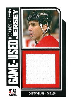 2013-14 In The Game Decades 1990s - Game Used Jerseys Black #M-05 Chris Chelios Front