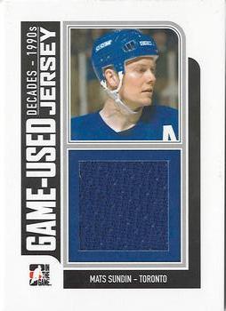 2013-14 In The Game Decades 1990s - Game Used Jerseys Black #M-24 Mats Sundin Front