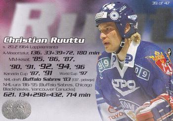 1998-99 Cardset Finland - Finnish National Team #39 Christian Ruuttu Back