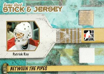 2005-06 In The Game Between the Pipes - Stick And Jersey #SJ-01 Patrick Roy Front