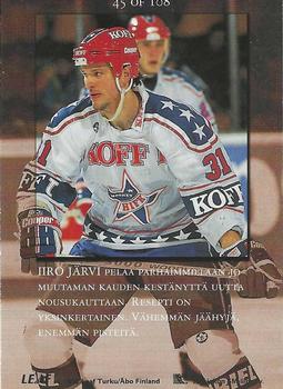 1995-96 Leaf Sisu Limited (Finnish) #45 Iiro Järvi Back