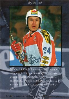 1995-96 Leaf Sisu Limited (Finnish) #85 Mika Lartama Back