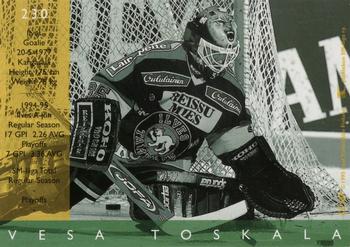 1995-96 Leaf Sisu SM-Liiga (Finnish) #230 Vesa Toskala Back
