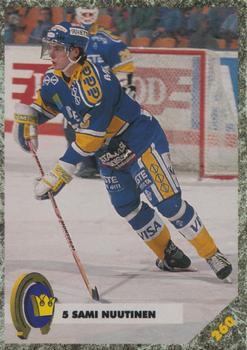 1993-94 Leaf Sisu SM-Liiga (Finnish) #260 Sami Nuutinen Front