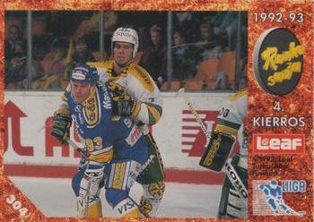 1993-94 Leaf Sisu SM-Liiga (Finnish) #304 Runkosarja 4. Kierros Front