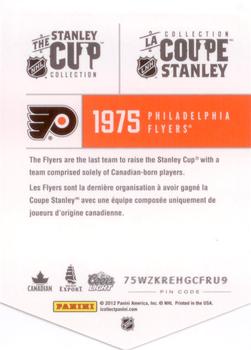 2012 Panini Molson Stanley Cup Collection #NNO 1975 Back