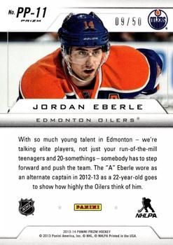 2013-14 Panini Prizm - Pivotal Players Prizms Orange #PP-11 Jordan Eberle Back