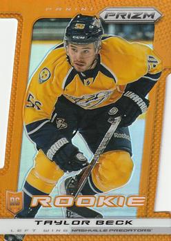 2013-14 Panini Prizm - Prizms Orange Die Cut #258 Taylor Beck Front