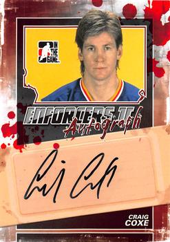 2013-14 In The Game Enforcers - Autographs #A-CCO Craig Coxe Front