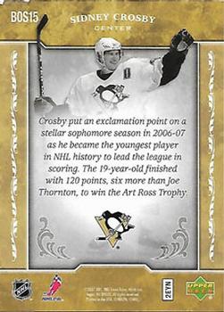 2006-07 Upper Deck - Biography of a Season #BOS15 Sidney Crosby Back