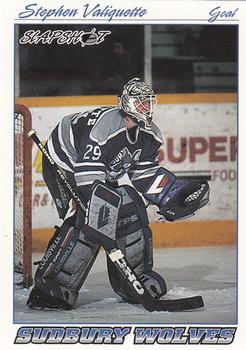 1995-96 Slapshot OHL #382 Stephen Valiquette Front