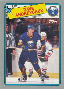 1988-89 Topps - Wax Box Bottom Panels Singles #M Dave Andreychuk Front