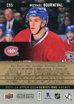 2013-14 Upper Deck - UD Canvas #C95 Michael Bournival Back