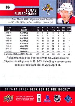 2013-14 Upper Deck - UD High Gloss #86 Tomas Fleischmann Back