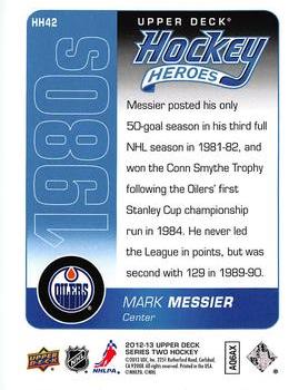 2013-14 Upper Deck - Hockey Heroes: 1980s #HH42 Mark Messier Back