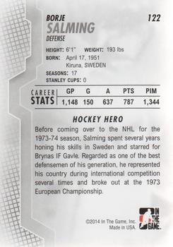 2013-14 In The Game Heroes and Prospects #122 Borje Salming Back