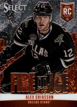 2013-14 Panini Select - Fire on Ice Rookies #FR-8 Alex Chiasson Front