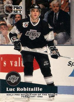1991-92 Pro Set - Player of the Month #P6 Luc Robitaille Front