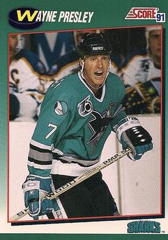 1991-92 Score Rookie and Traded #9T Wayne Presley Front