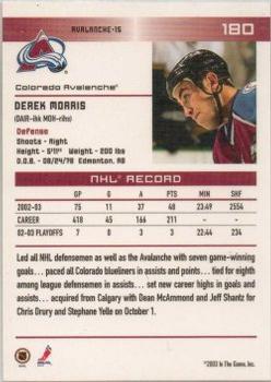 2003-04 In The Game Action - Toronto Fall Expo #180 Derek Morris Back