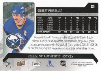 2013-14 SP Authentic #80 Gilbert Perreault Back