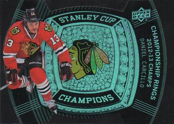 2013-14 Upper Deck Black Diamond - Stanley Cup Champs Championship Rings #CRB-8 Daniel Carcillo Front