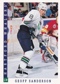1993-94 Score Canadian #213 Geoff Sanderson Front