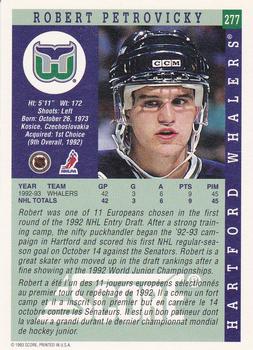 1993-94 Score Canadian #277 Robert Petrovicky Back