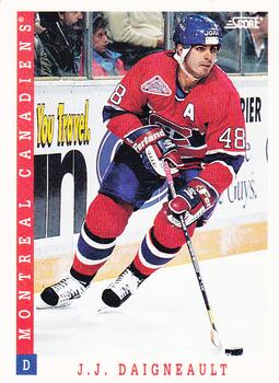 1993-94 Score Canadian #299 J.J. Daigneault Front
