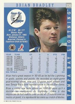 1993-94 Score Canadian #230 Brian Bradley Back