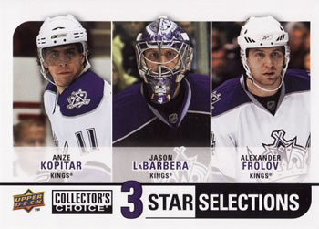 2008-09 Collector's Choice #264 Anze Kopitar / Jason LaBarbera / Alexander Frolov Front