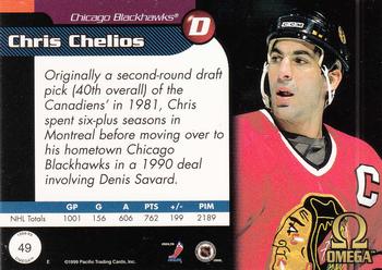 1998-99 Pacific Omega #49 Chris Chelios Back