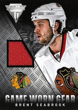 2013-14 Panini Titanium - Game Worn Gear #GG-BSE Brent Seabrook Front