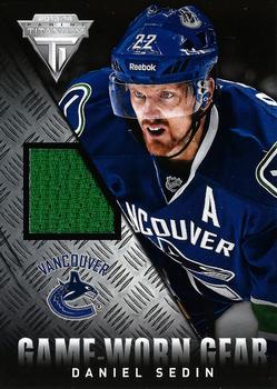 2013-14 Panini Titanium - Game Worn Gear #GG-DS Daniel Sedin Front