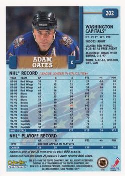 1999-00 O-Pee-Chee Chrome #202 Adam Oates Back