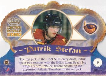 1999-00 Pacific Crown Royale #9 Patrik Stefan Back