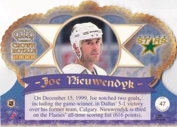 1999-00 Pacific Crown Royale #47 Joe Nieuwendyk Back