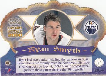 1999-00 Pacific Crown Royale #57 Ryan Smyth Back