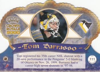 1999-00 Pacific Crown Royale #111 Tom Barrasso Back