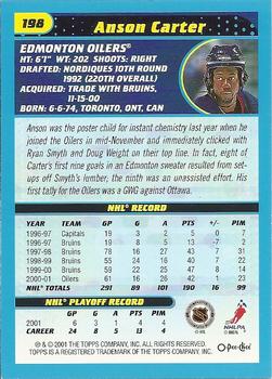 2001-02 O-Pee-Chee #198 Anson Carter Back