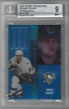 2002-03 Be a Player Ultimate Memorabilia #64 Tomas Surovy Front