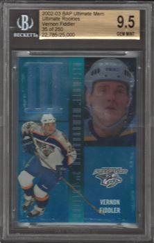 2002-03 Be a Player Ultimate Memorabilia #92 Vernon Fiddler Front